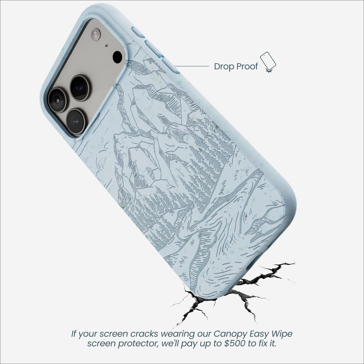 Powder Blue Rockies iPhone 17 Pro Max Case