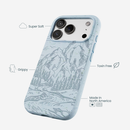 Powder Blue Rockies iPhone 17 Pro Case