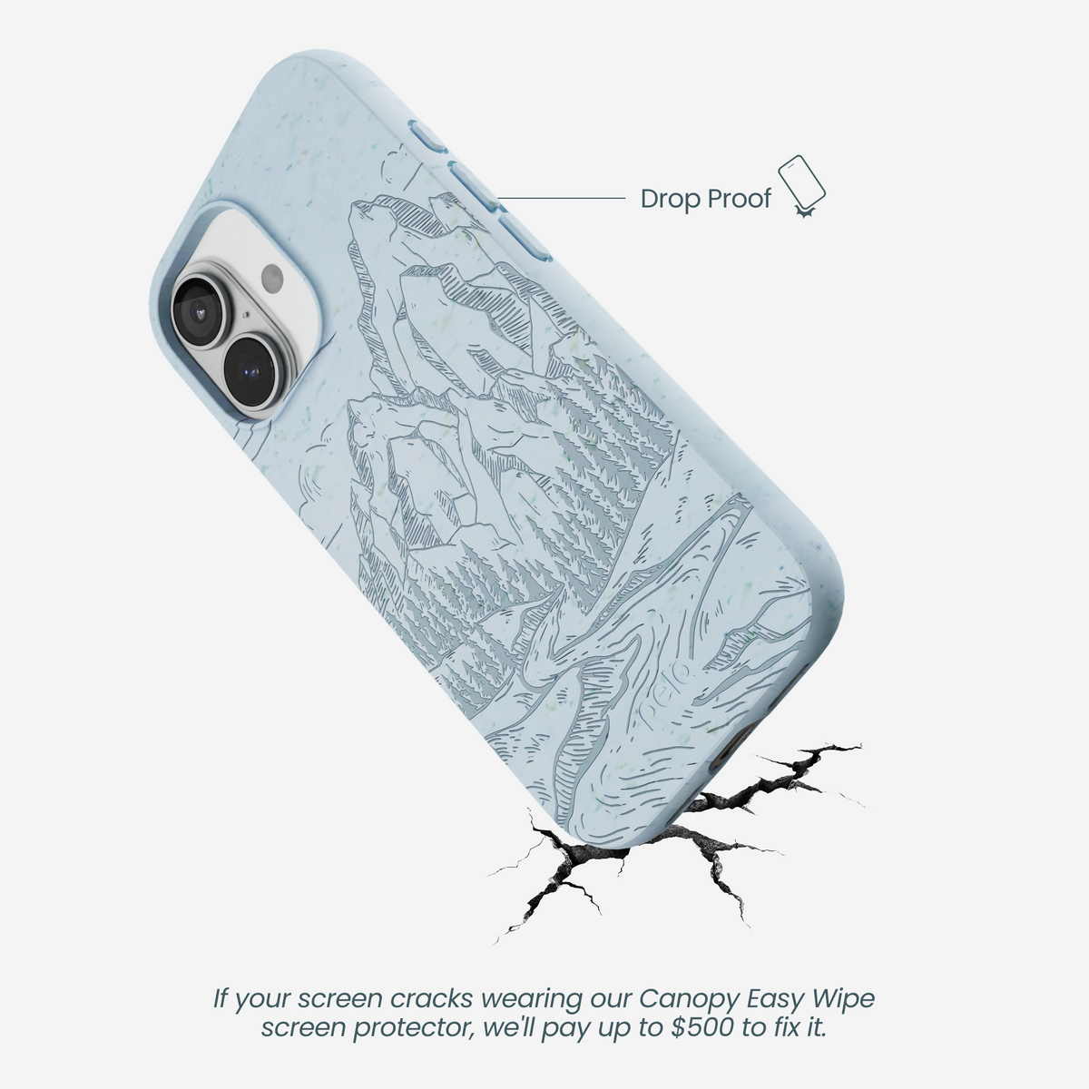Powder Blue Rockies iPhone 17 Case