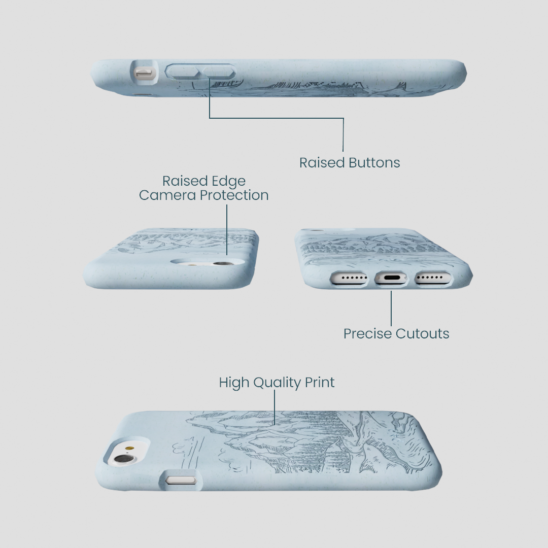 Powder Blue Rockies iPhone 6/6s/7/8/SE Case