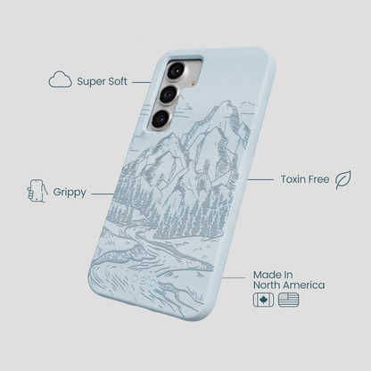 Powder Blue Rockies Samsung Galaxy S25 Case