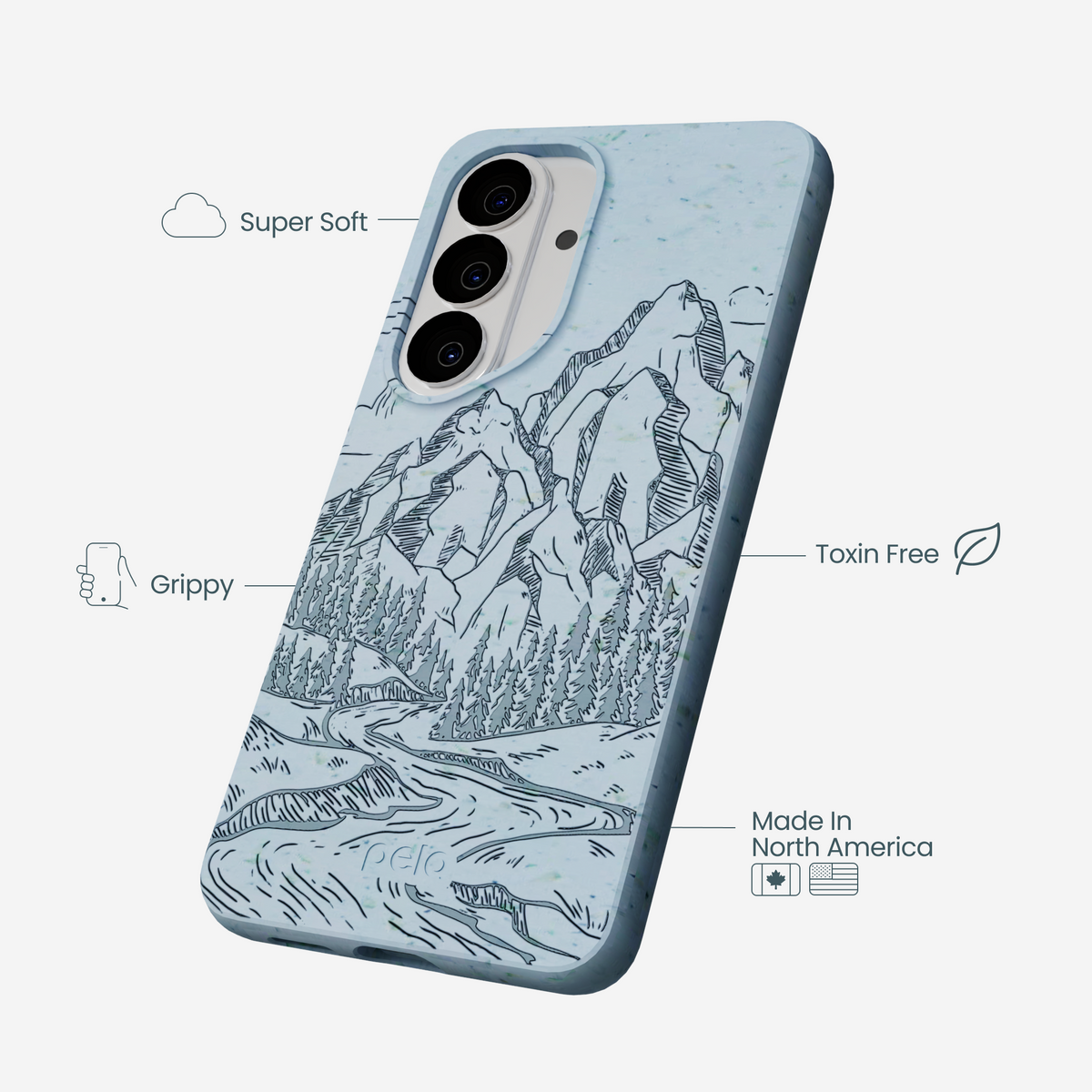 Powder Blue Rockies Samsung Galaxy S26 Case