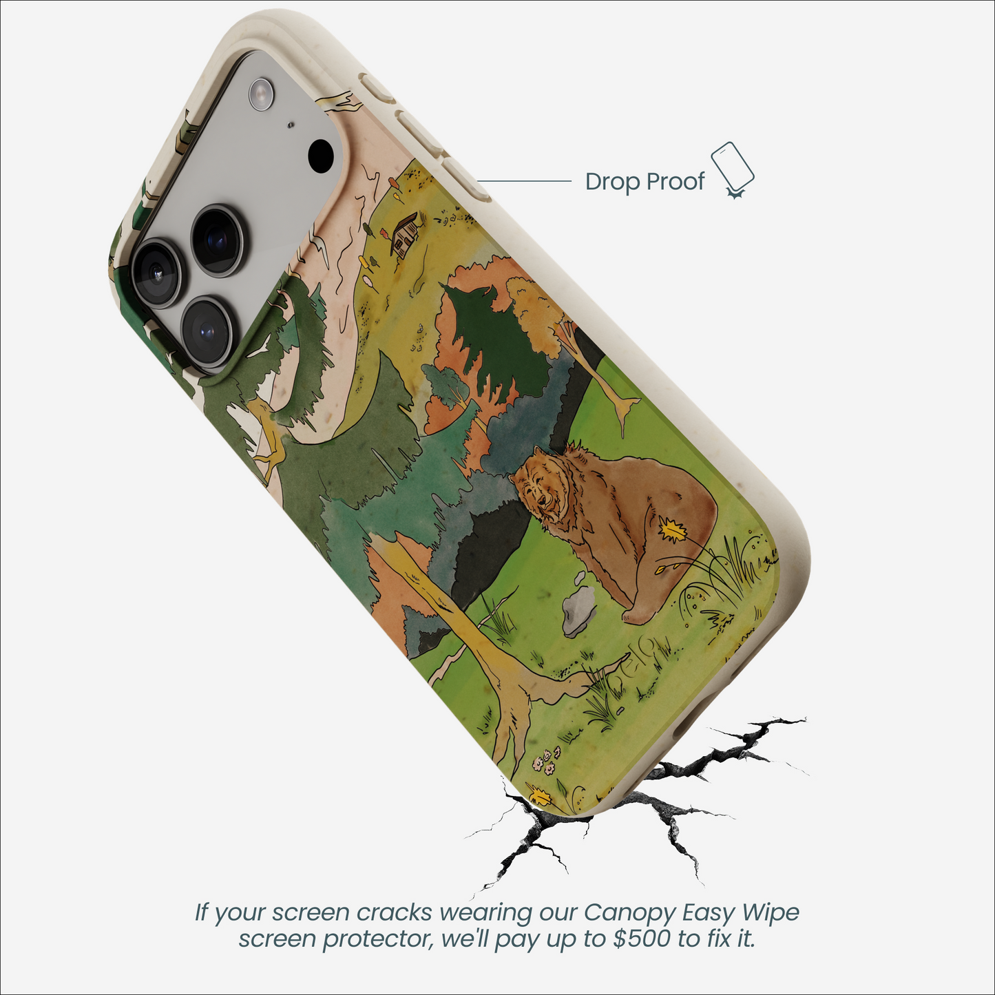 London Fog Rocky Bear iPhone 17 Pro Max Case
