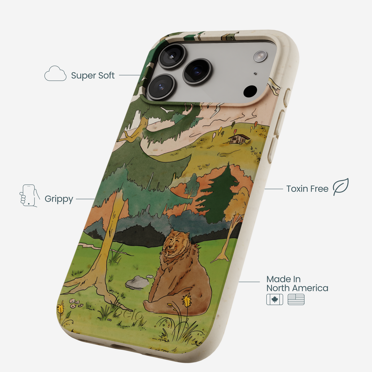 London Fog Rocky Bear iPhone 17 Pro Max Case