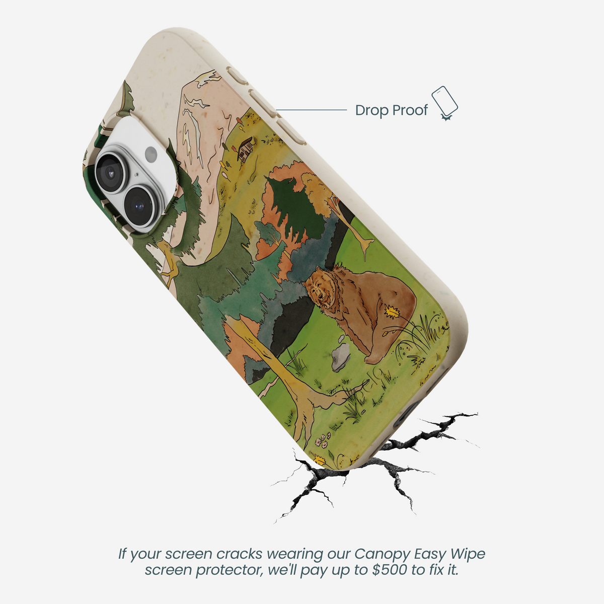 London Fog Rocky Bear iPhone 17 Case