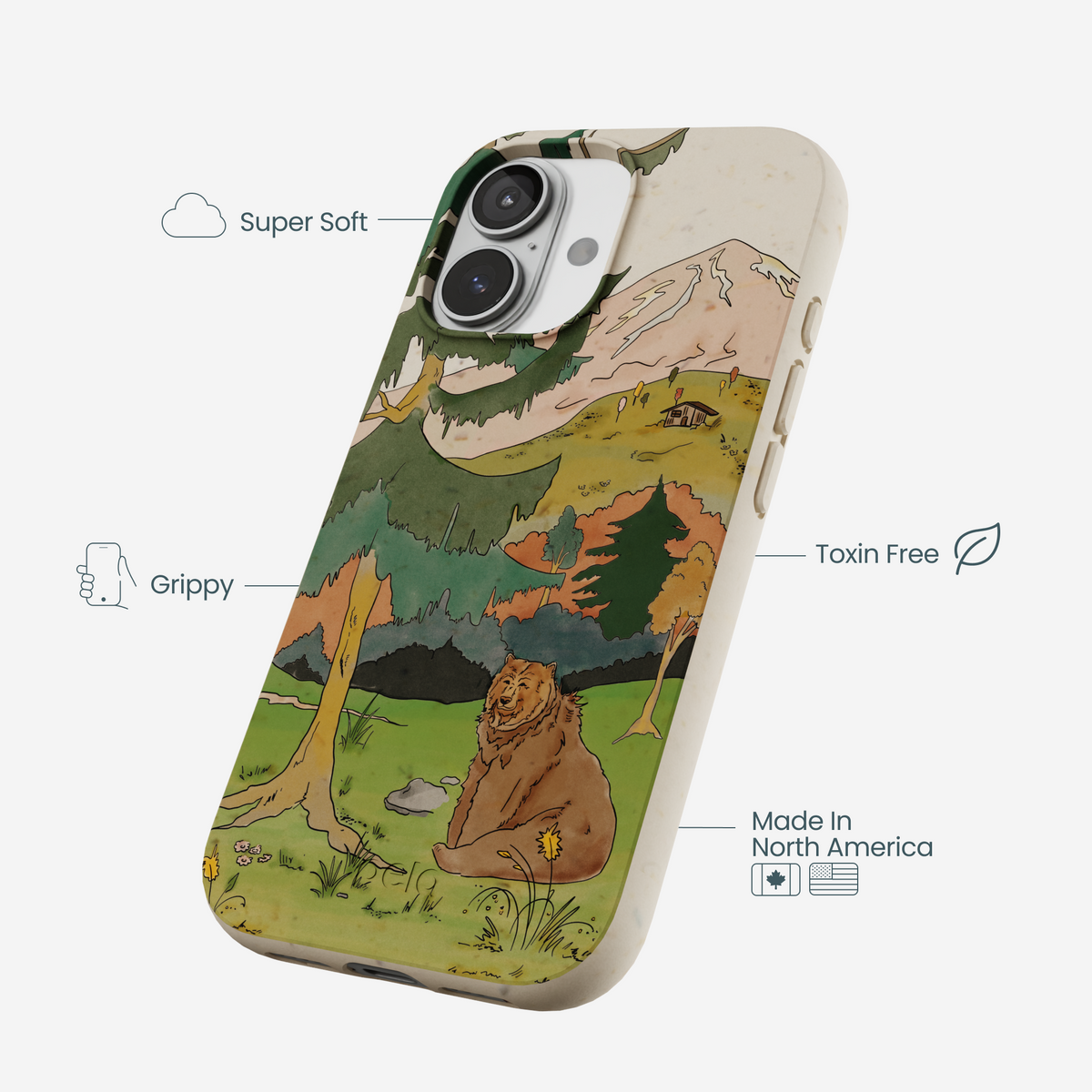 London Fog Rocky Bear iPhone 17 Case