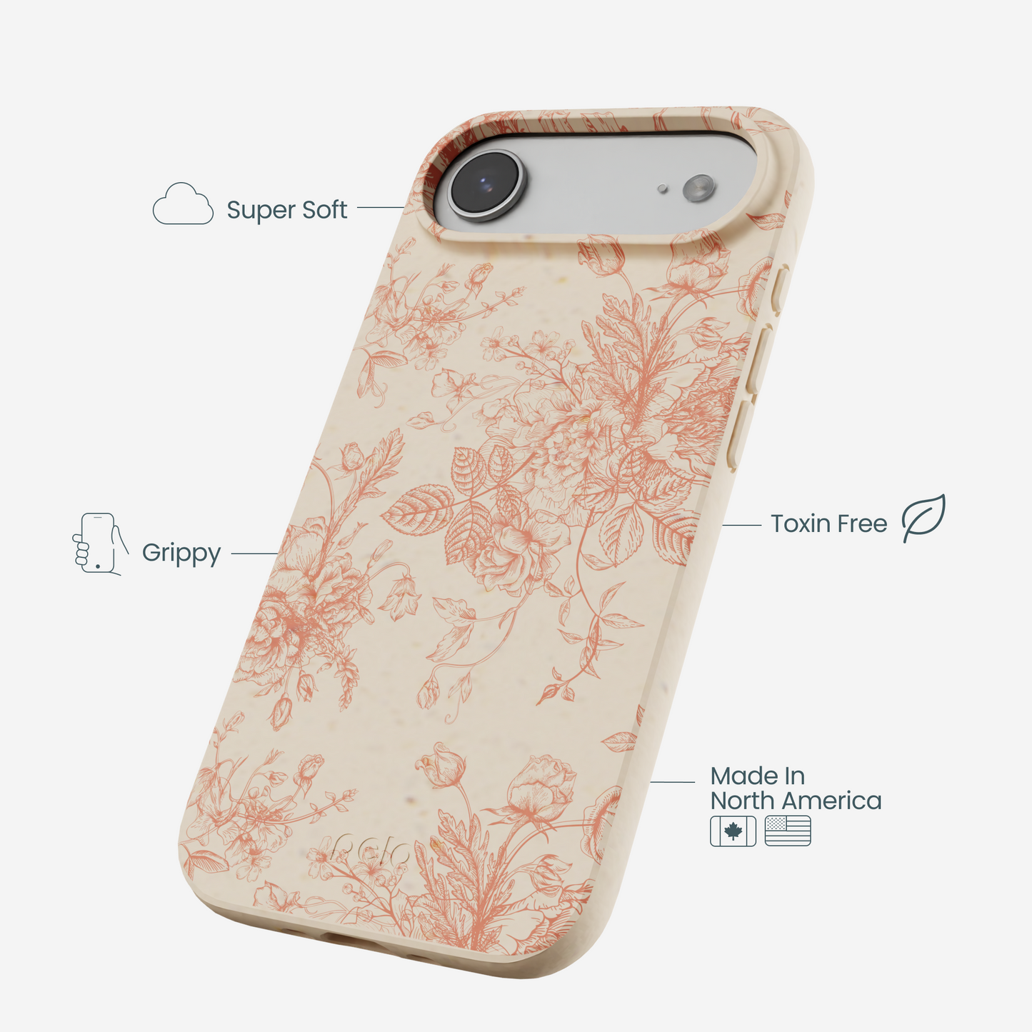 Seashell Rococo Bouquets iPhone Air Case