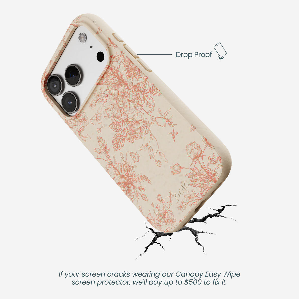 Seashell Rococo Bouquets iPhone 17 Pro Case