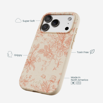 Seashell Rococo Bouquets iPhone 17 Pro Case