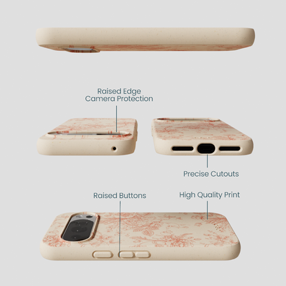 Seashell Rococo Bouquets Google Pixel 10/10 Pro Case