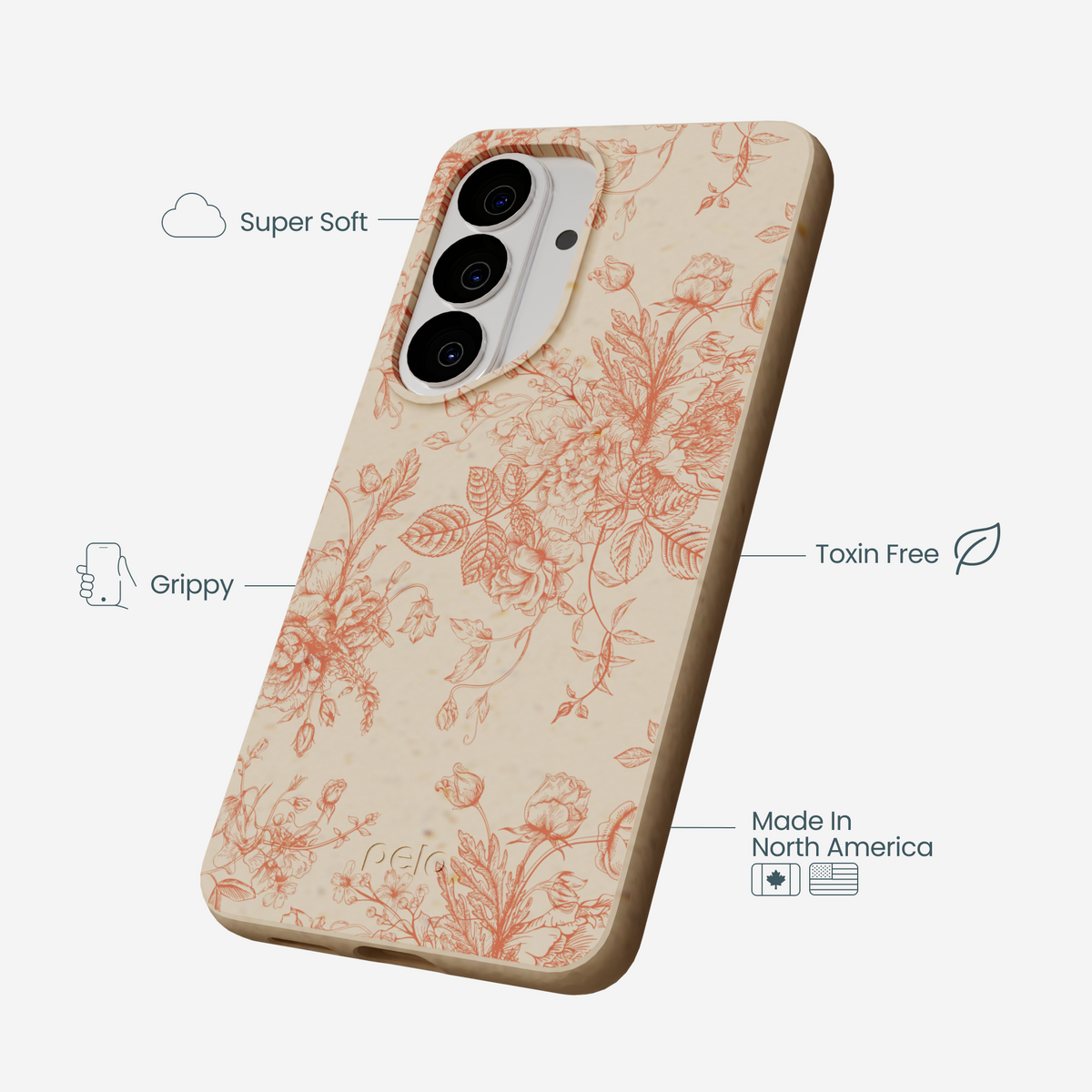 Seashell Rococo Bouquets Samsung Galaxy S26 Case