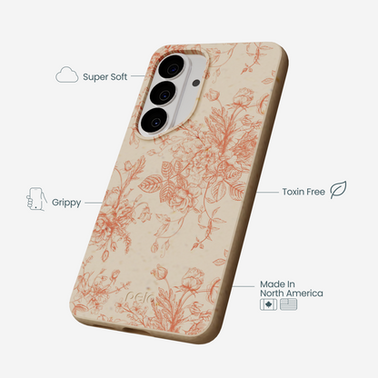 Seashell Rococo Bouquets Samsung Galaxy S26 Case