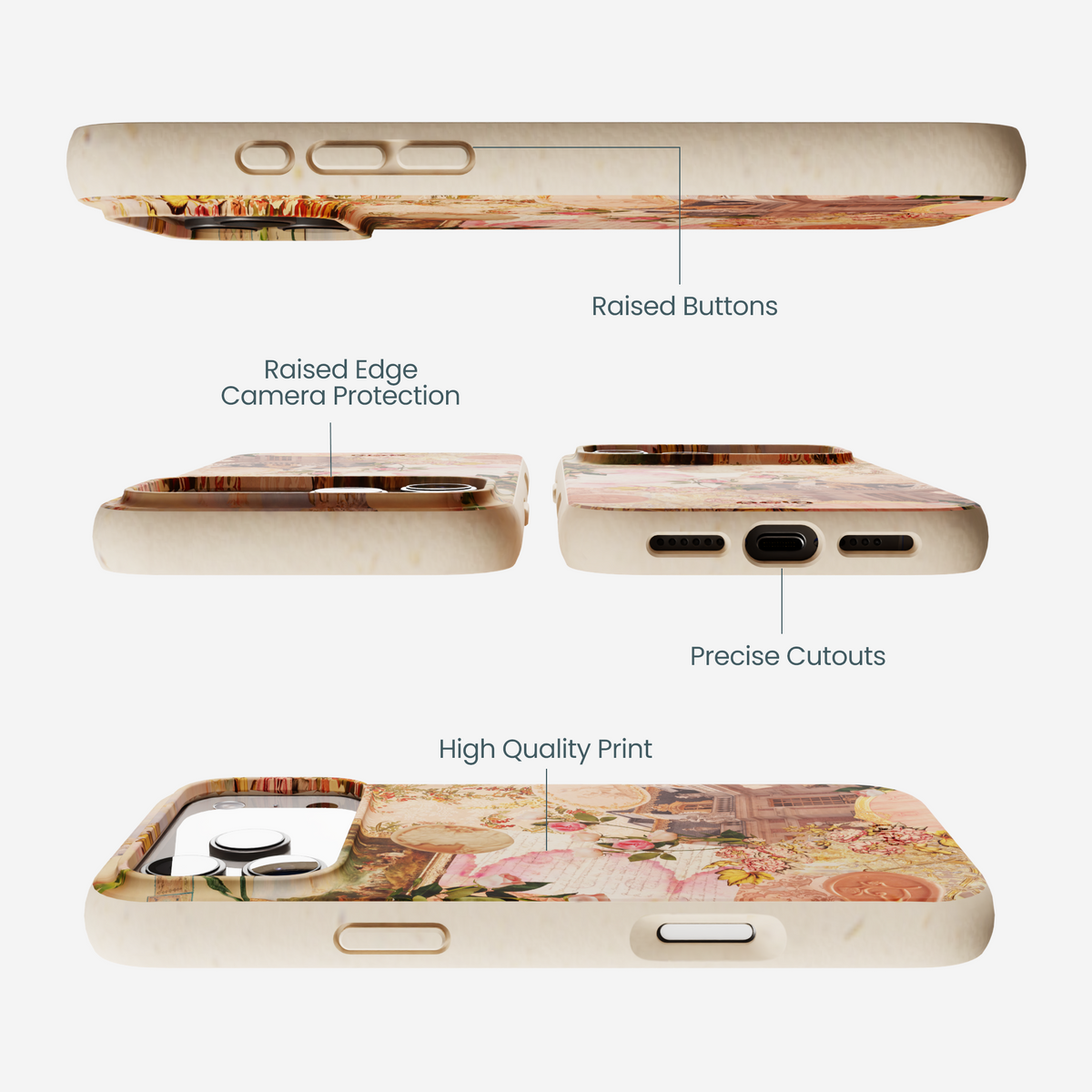 Seashell Rococo Romance iPhone 17 Pro Max Case