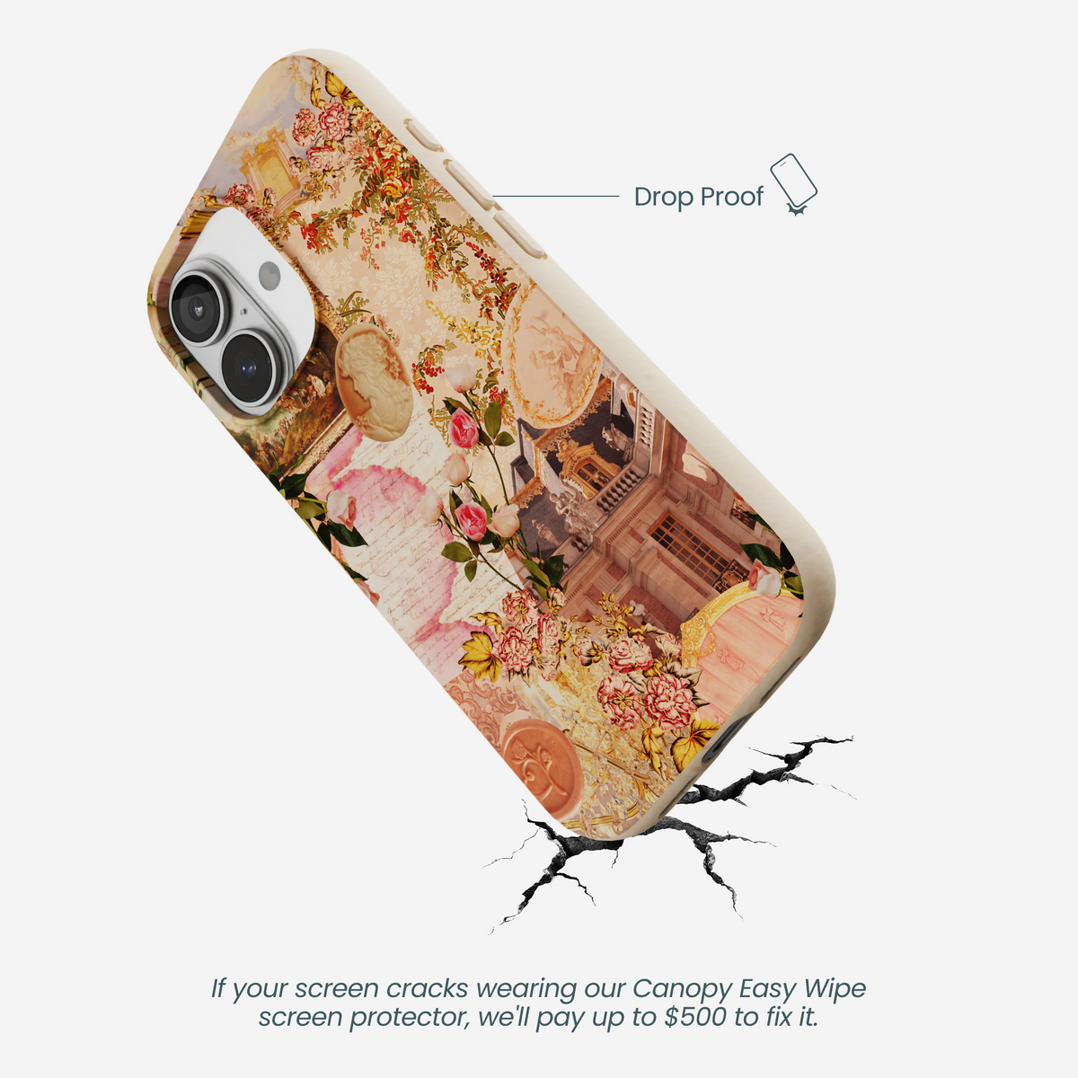 Seashell Rococo Romance iPhone 17 Case