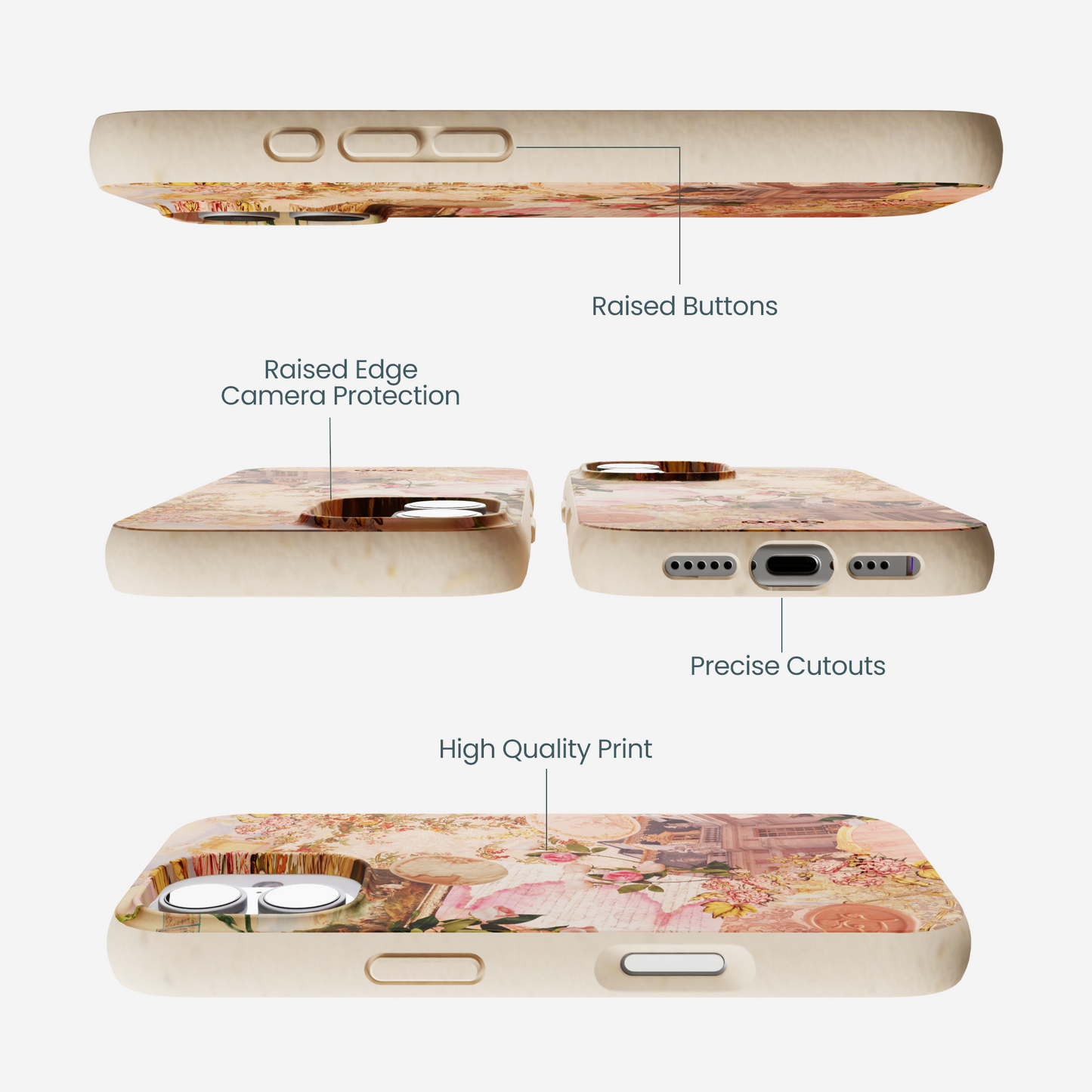 Seashell Rococo Romance iPhone 17 Case