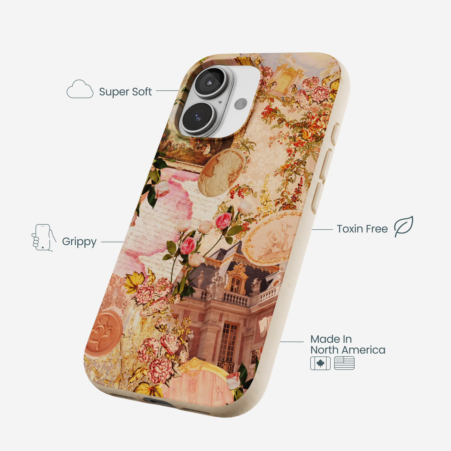 Seashell Rococo Romance iPhone 17 Case