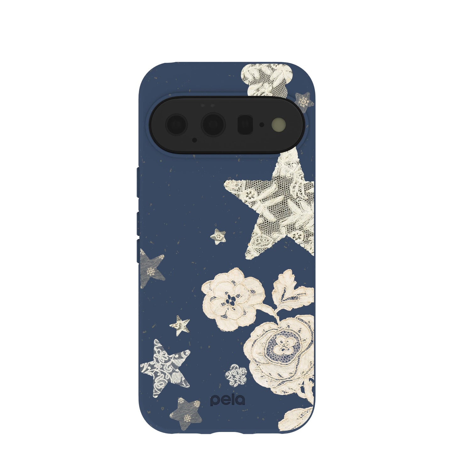Navy Blue Romantic Lace Google Pixel 11 Case