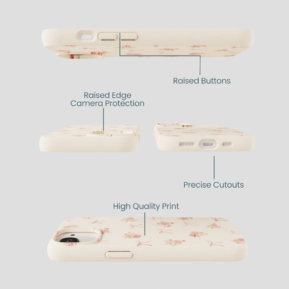 Seashell Roses and Bows iPhone 16e/17e Case