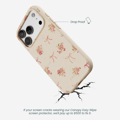 Seashell Roses and Bows iPhone 17 Pro Case