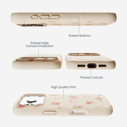 Seashell Roses and Bows iPhone 17 Pro Case