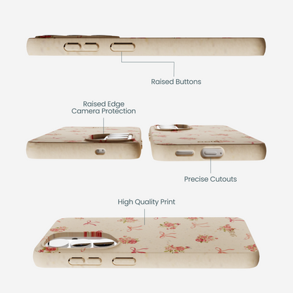 Seashell Roses and Bows Samsung Galaxy S26 Case
