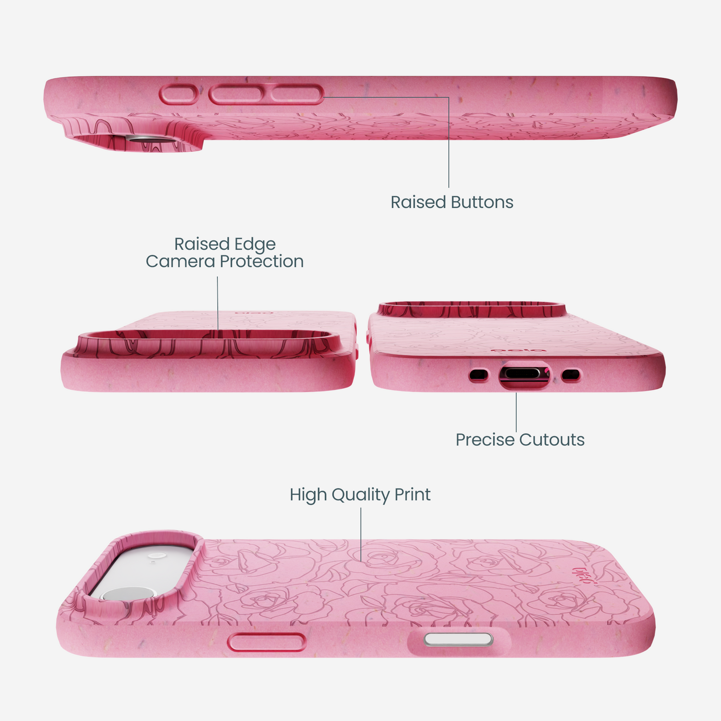 Bubblegum Pink Rosettes iPhone Air Case