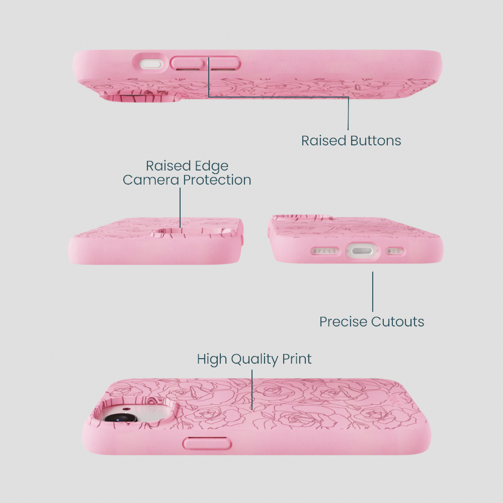 Bubblegum Pink Rosettes iPhone 16e/17e Case