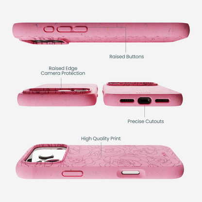 Bubblegum Pink Rosettes iPhone 17 Pro Max Case