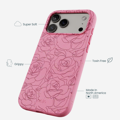 Bubblegum Pink Rosettes iPhone 17 Pro Max Case
