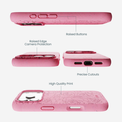 Bubblegum Pink Rosettes iPhone 17 Pro Case