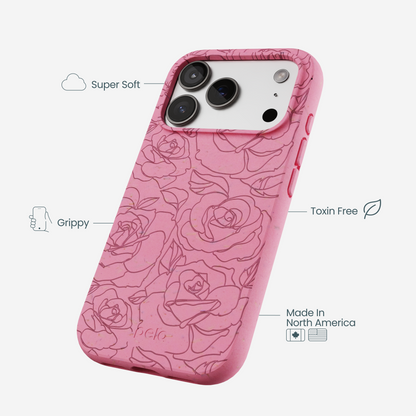Bubblegum Pink Rosettes iPhone 17 Pro Case