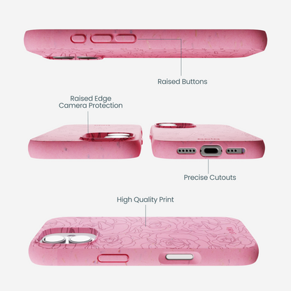 Bubblegum Pink Rosettes iPhone 17 Case