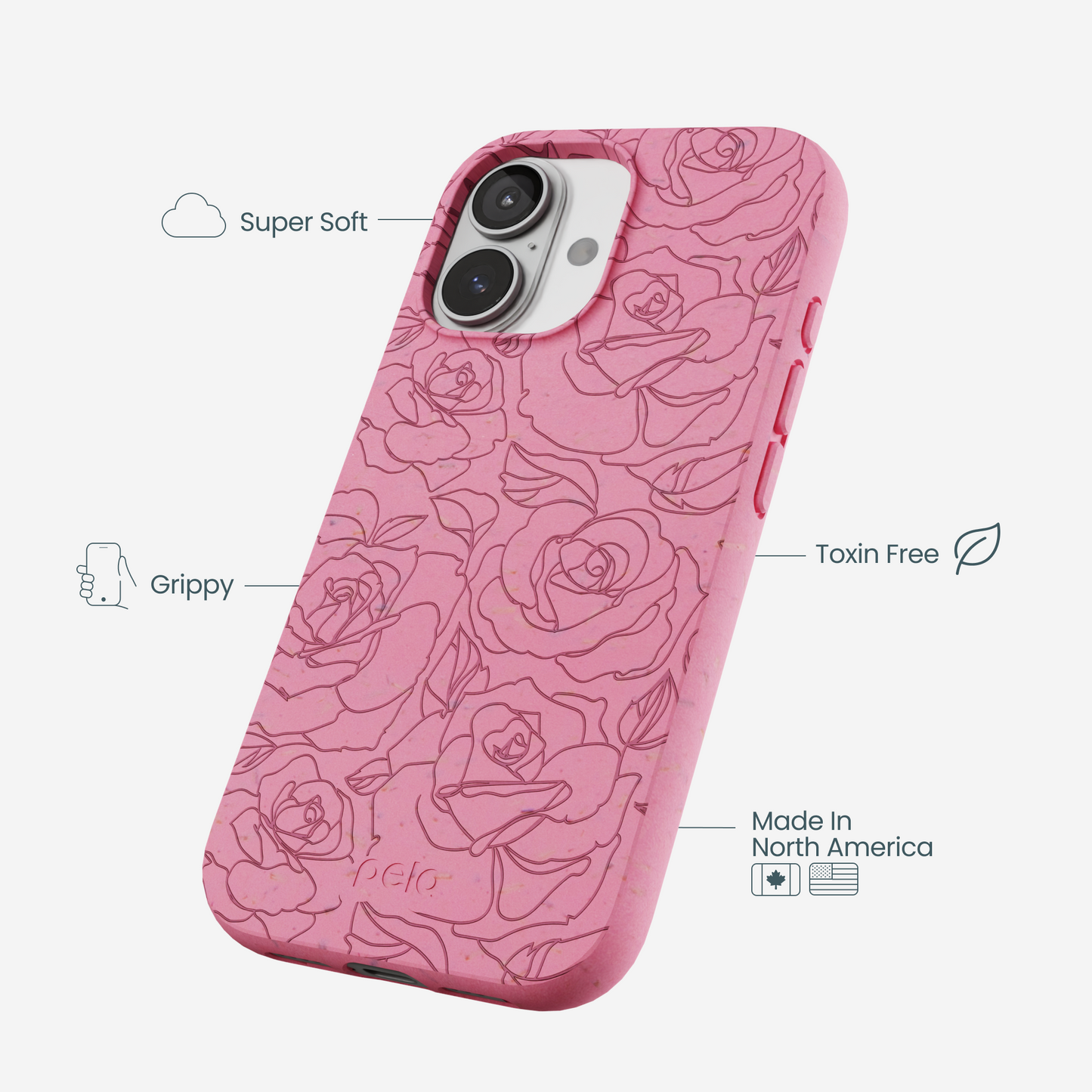 Bubblegum Pink Rosettes iPhone 17 Case
