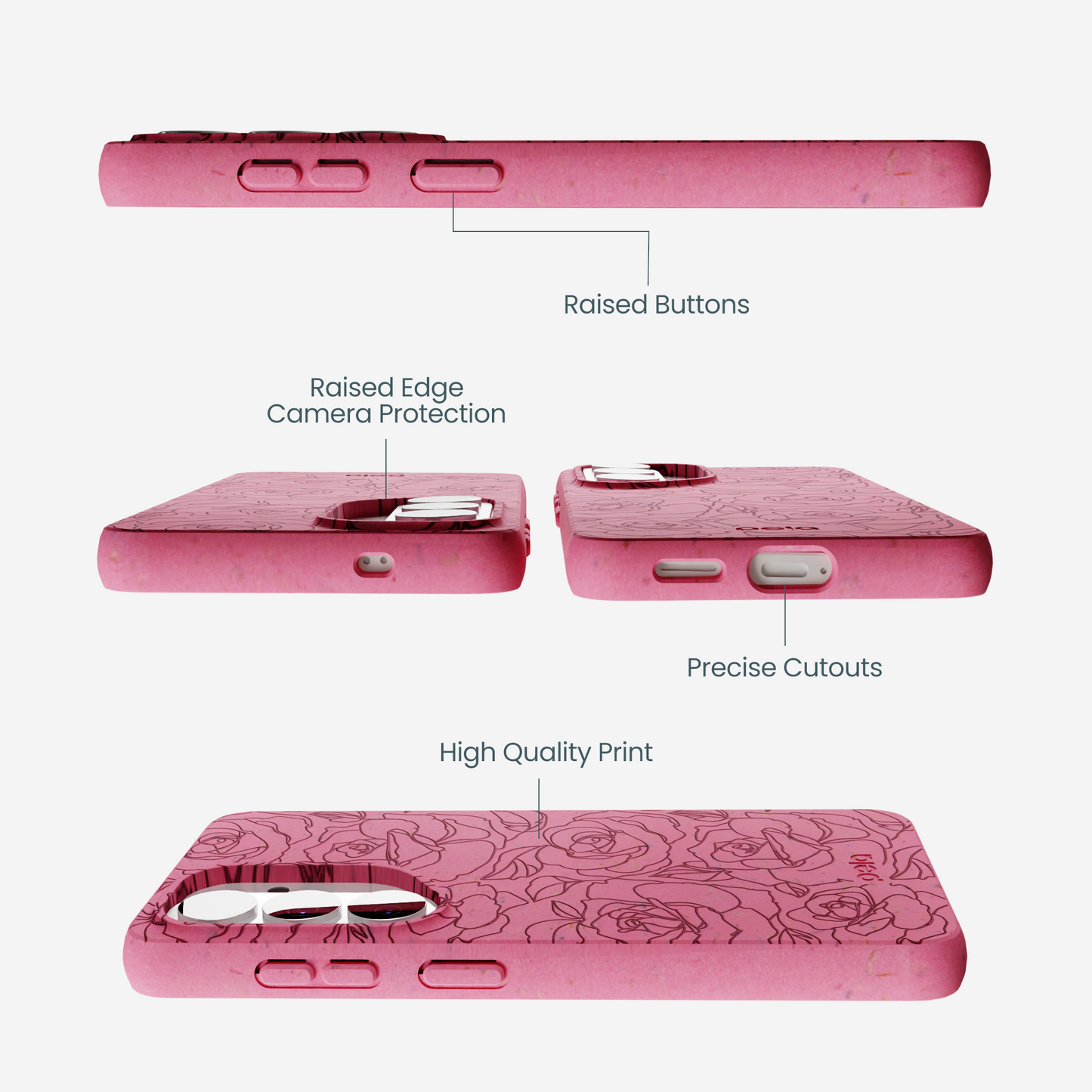 Bubblegum Pink Rosettes Samsung Galaxy S26 Case