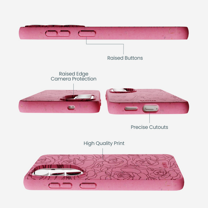 Bubblegum Pink Rosettes Samsung Galaxy S26 Case