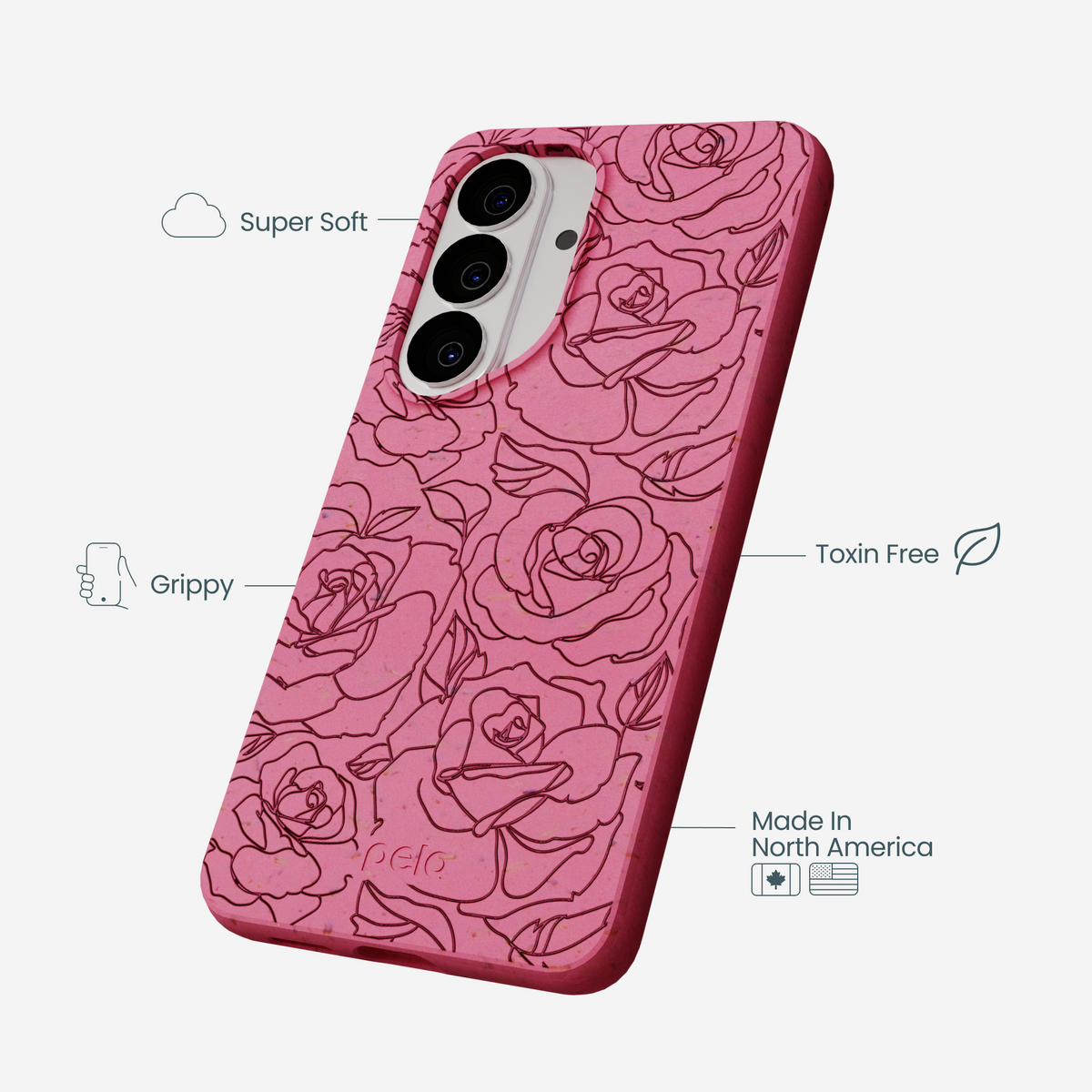 Bubblegum Pink Rosettes Samsung Galaxy S26 Case