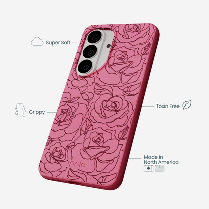 Bubblegum Pink Rosettes Samsung Galaxy S26 Case