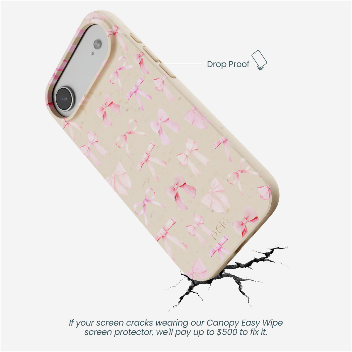 Seashell Rosy Bows iPhone Air Case