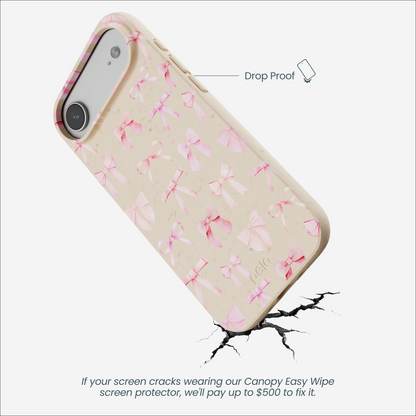 Seashell Rosy Bows iPhone Air Case