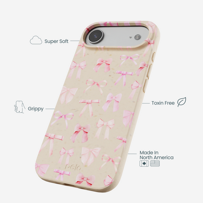 Seashell Rosy Bows iPhone Air Case