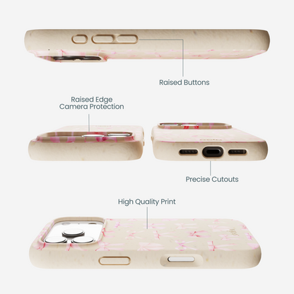Seashell Rosy Bows iPhone 17 Pro Case