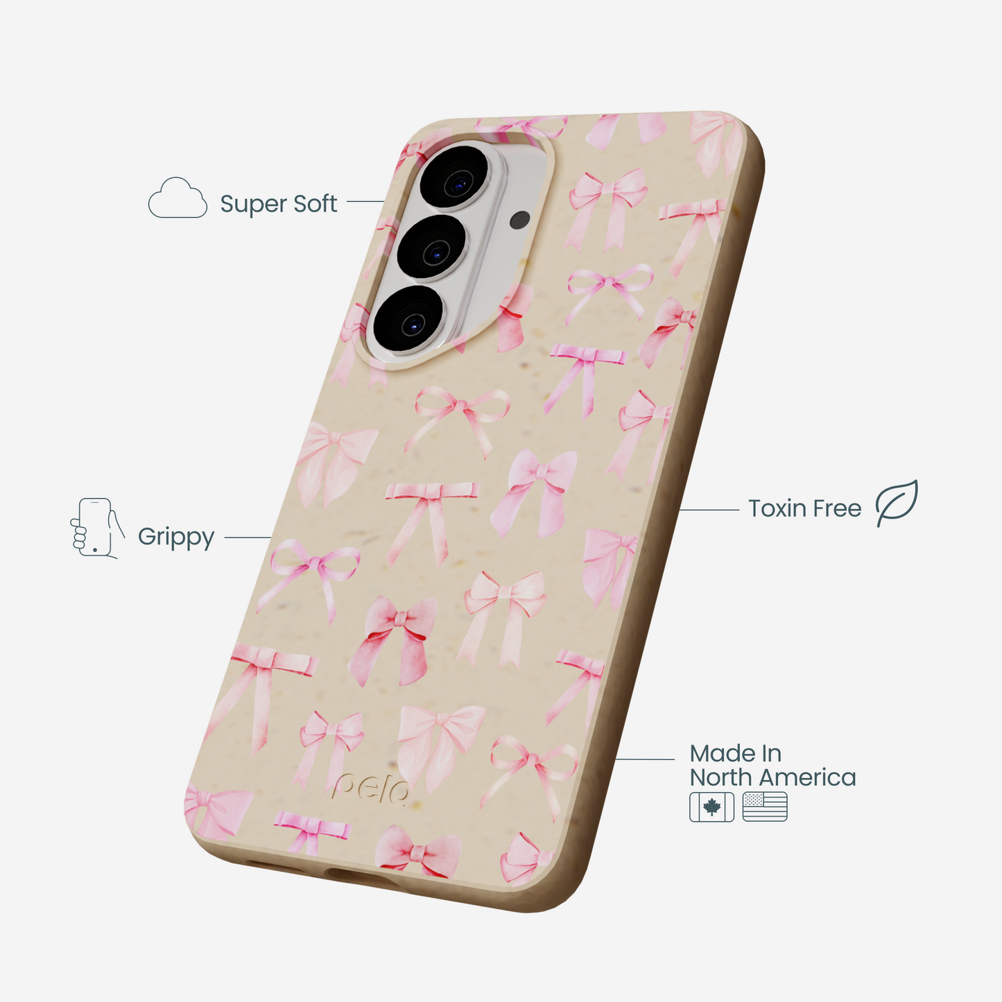 Seashell Rosy Bows Samsung Galaxy S26 Case