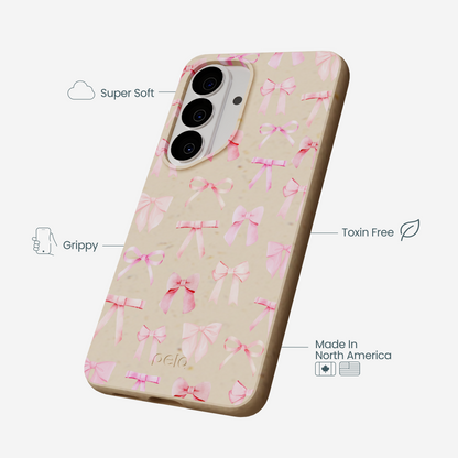 Seashell Rosy Bows Samsung Galaxy S26 Case