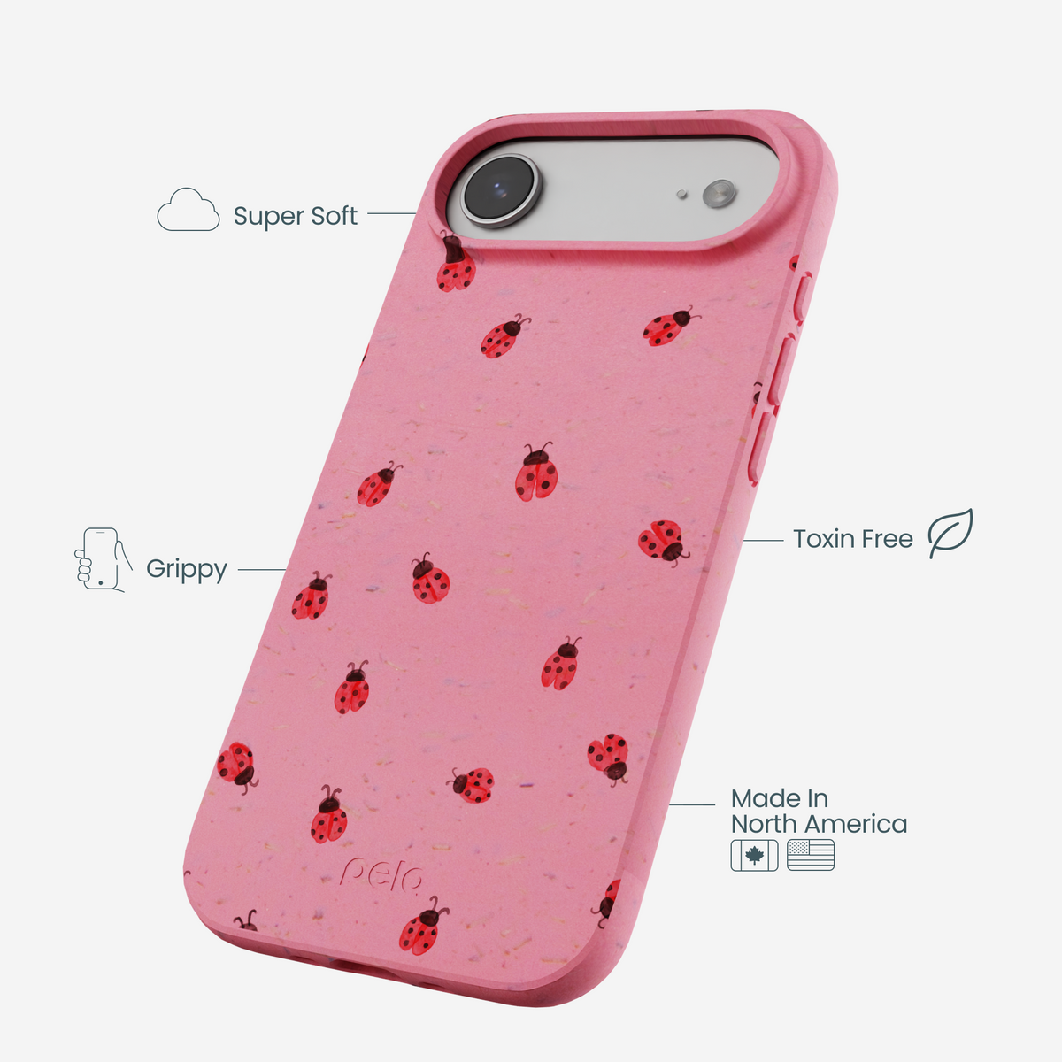 Bubblegum Pink Rosy Ladybug iPhone Air Case