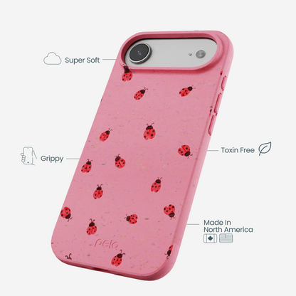 Bubblegum Pink Rosy Ladybug iPhone Air Case
