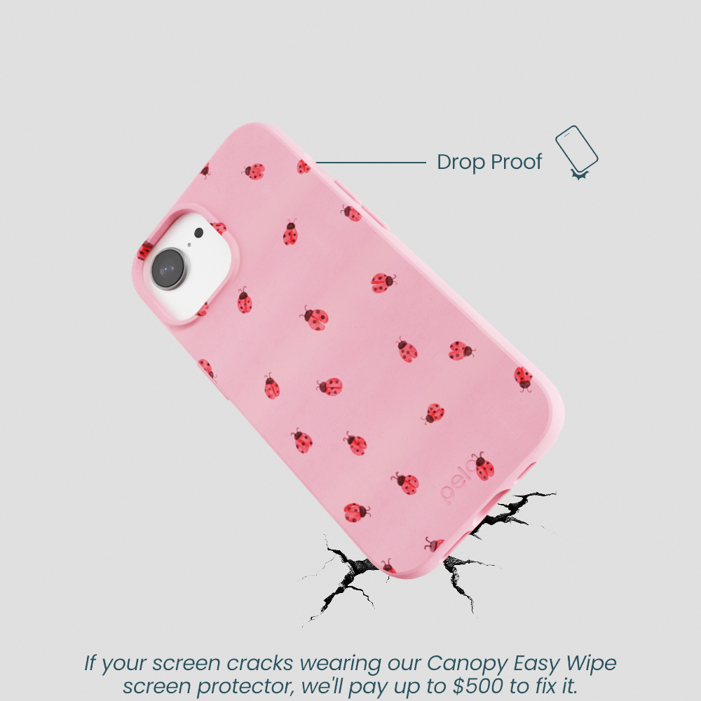 Bubblegum Pink Rosy Ladybug iPhone 16e/17e Case