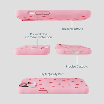 Bubblegum Pink Rosy Ladybug iPhone 16e/17e Case