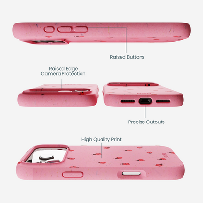 Bubblegum Pink Rosy Ladybug iPhone 17 Pro Max Case