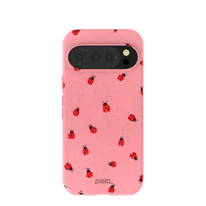 Bubblegum Pink Rosy Ladybug Google Pixel 10/10 Pro Case