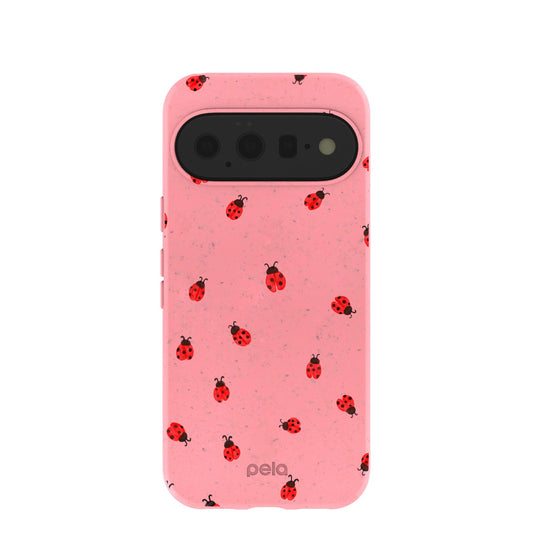 Bubblegum Pink Rosy Ladybug Google Pixel 11 Case